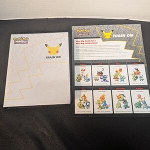 Pokemon Complete 25th Anniversary First Partner Pack Card Binder Jumbo Cards